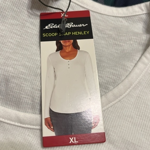 NWT Eddie Bauer Scoop Snap Henley - Picture 8 of 8
